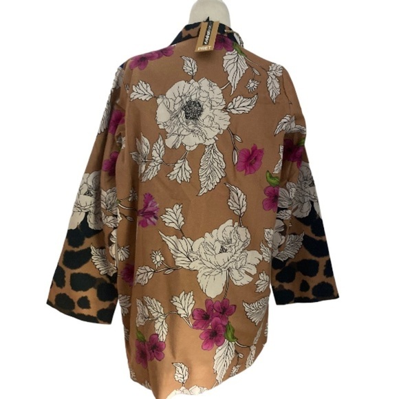 RL Nishat Pret Floral Animal Print Blazer Jacket Cotton NWT - Picture 11 of 12